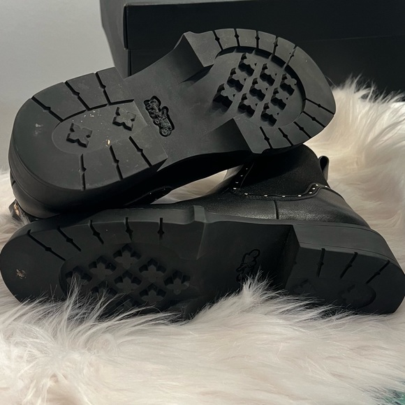 COACH LORY Leather bootie black 7.5B - Picture 9 of 15